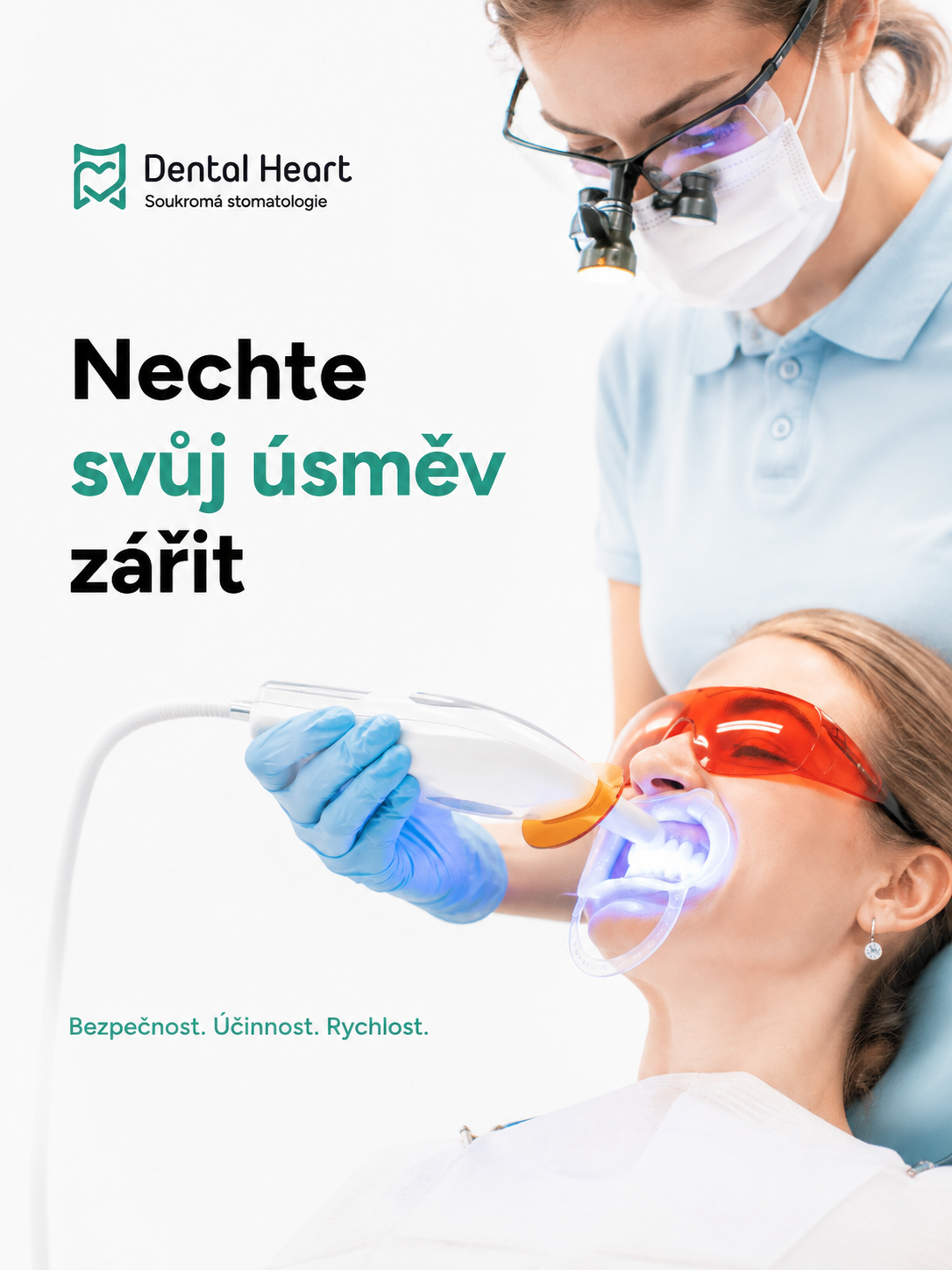 Ordinační bělení zubů v Dental Heart Neratovice